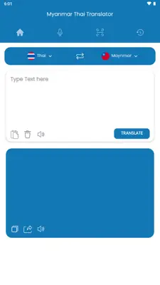 Myanmar Thai Translator android App screenshot 1