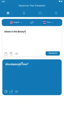 Myanmar Thai Translator android App screenshot 5